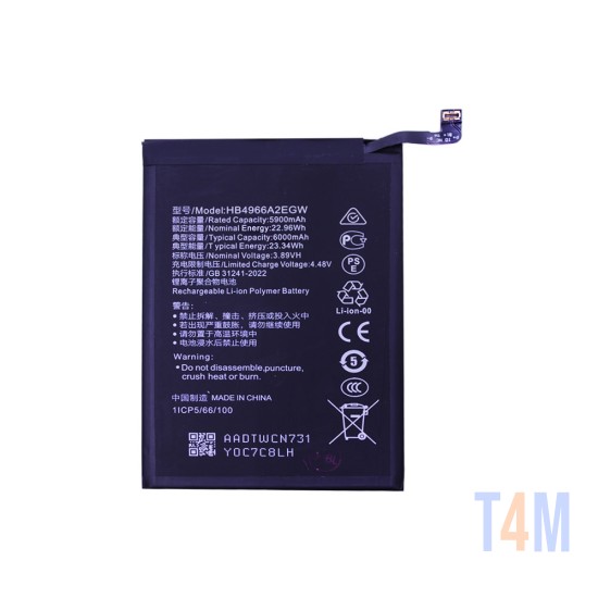 Battery HB4966A2EGW For Huawei Honor X7b 6000mAh